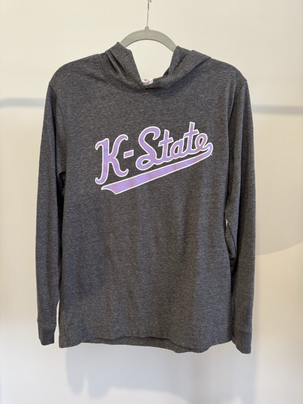 Charlie Hustle K-State Wildcats Hoodie Men's M Gray